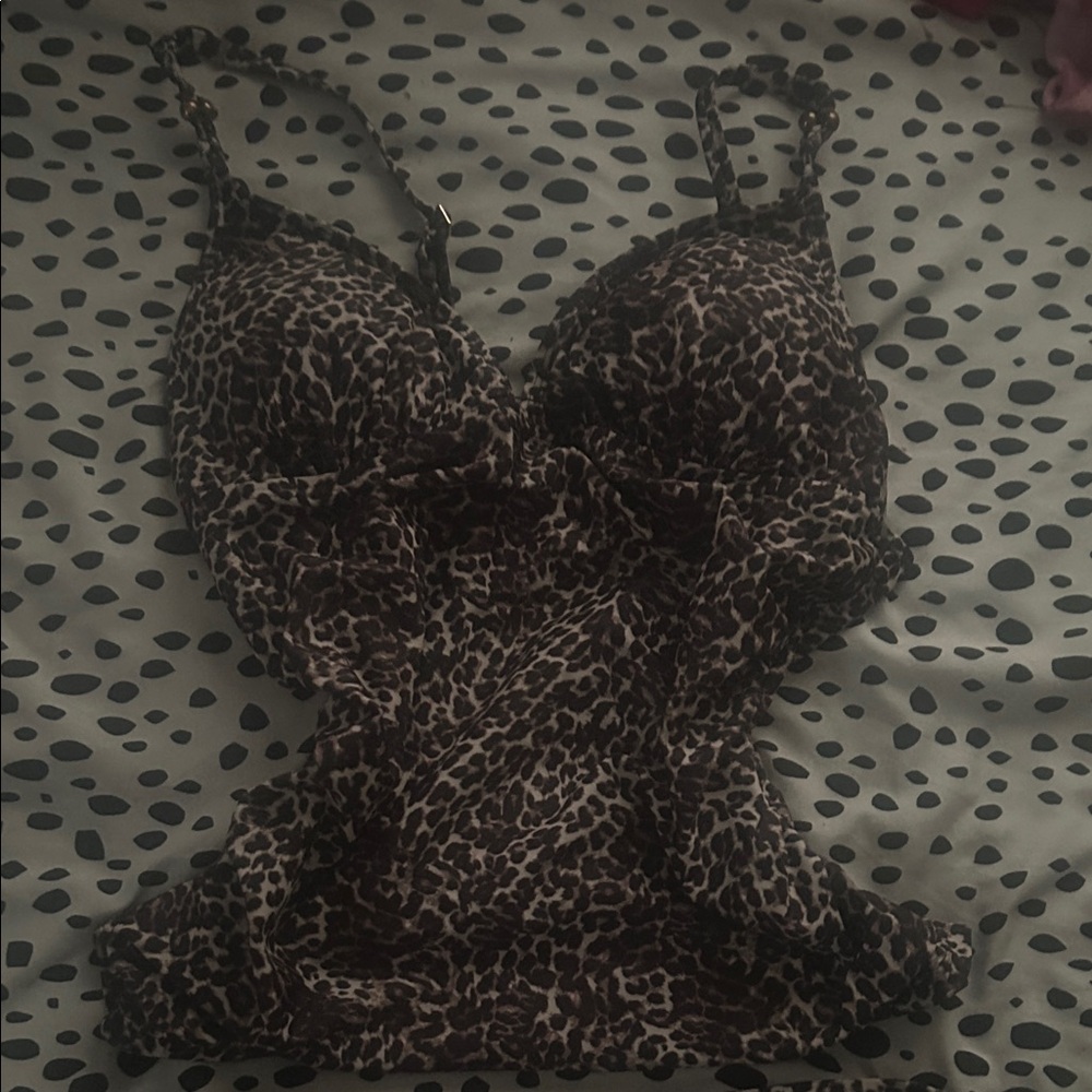 Nicole Miller Leopard Print Bikini